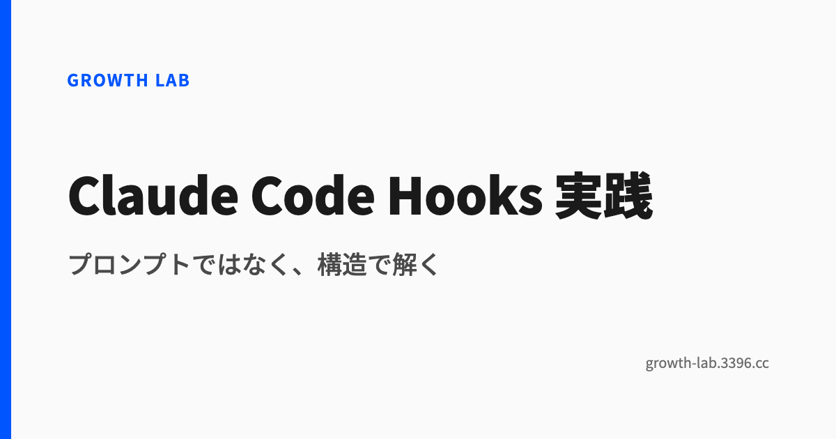 Claude Code Hooks 実践
